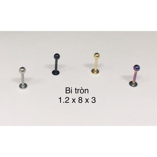 Khuyên môi size vừa/ khuyên môi (1.2x8x3)