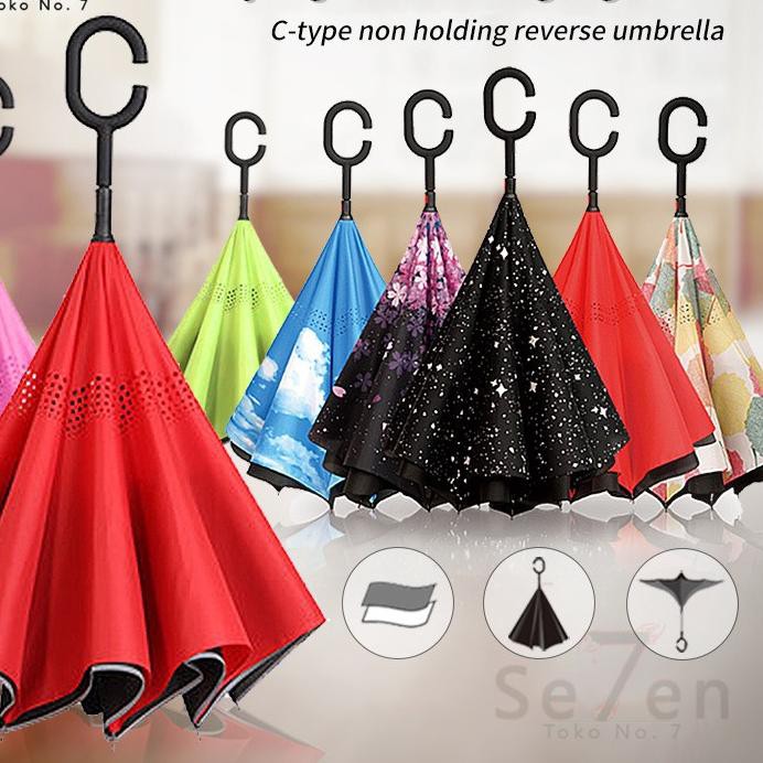 Ô Che Mưa Nắng 10.10 "!!!! C Kazbrella Có Tay Cầm Chữ C