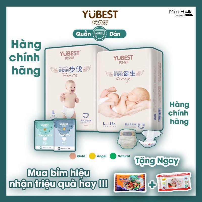 Tã / Bỉm YUBEST Gold / Night / Angel / Natural / Core chính hãng quần / dán S132, S90, M108, M84, L96, L78