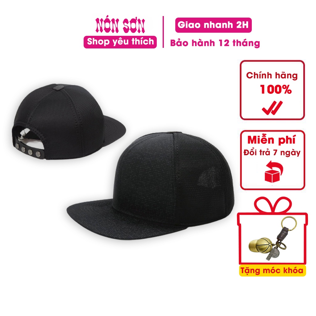 Nón snapback Nón Sơn chính hãng MC210 chất liệu thô phối lưới cao cấp - Hùng Nón Hiệu