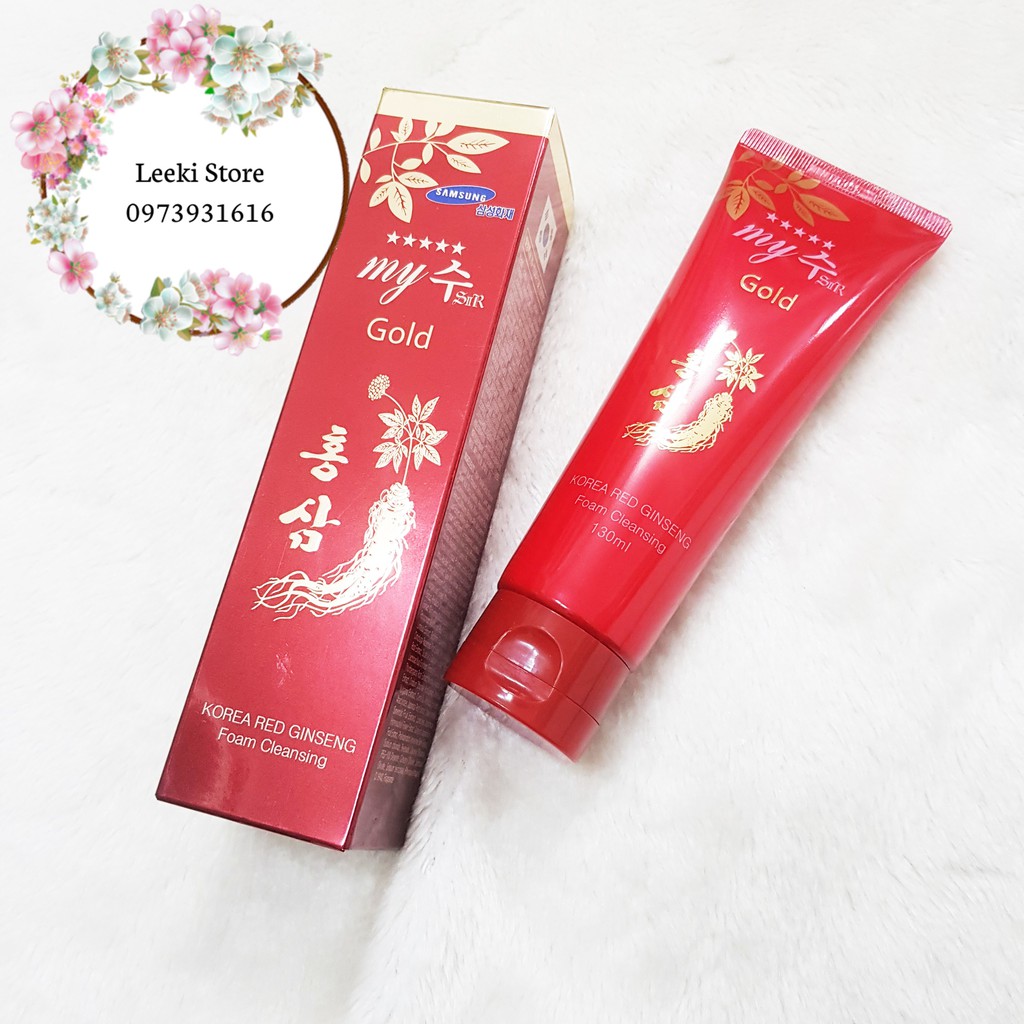 Sữa rửa mặt Hồng Sâm My Golden Korea Red Ginseng 130ml