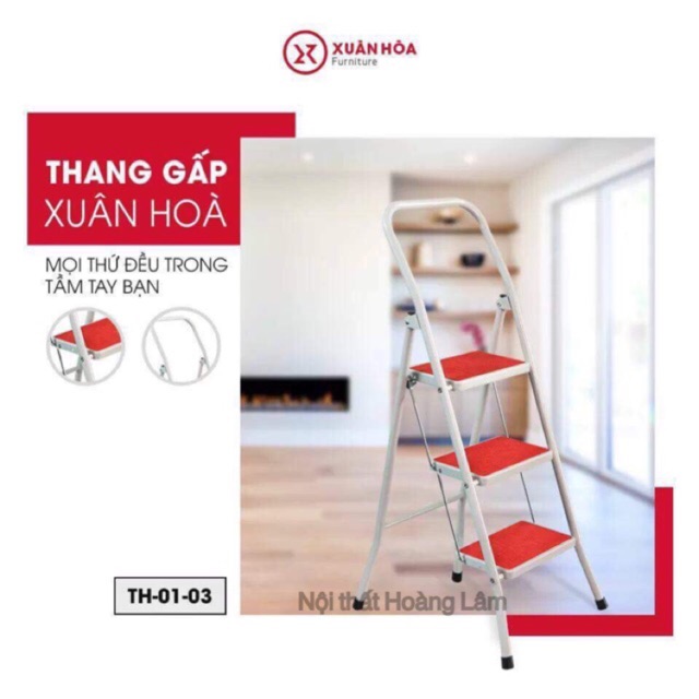 Thang gấp gọn 3 bậc Xuân Hòa ( HỎA TỐC 1 GIỜ)