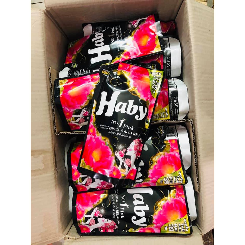Nước Xả Làm Mềm Vải Cực Mịn Số 1 HABY 395 mL Thái Lan