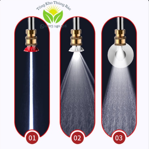 Súng rửa xe đa chức năng/ máy rửa xe sạc pin kèm hộp tiện lợi sang trọng