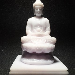 Tượng Phật A dI đà màu trắng cao 12 cm