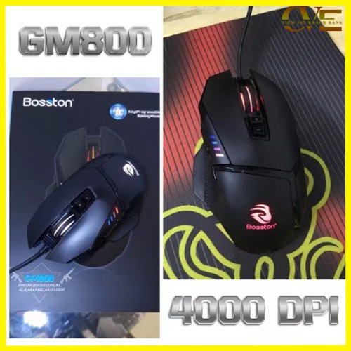 Chuột Máy Tính Có Dây BOSSTON M800 - Chuột Led Chơi Game - Chuột PC Laptop Gaming | BigBuy360 - bigbuy360.vn