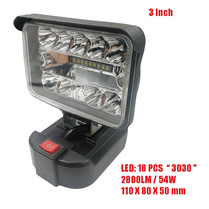 Đèn Pin LED 18V BL1430 BL1830 USB Sử Dụng Pin Makita 18V Lithium