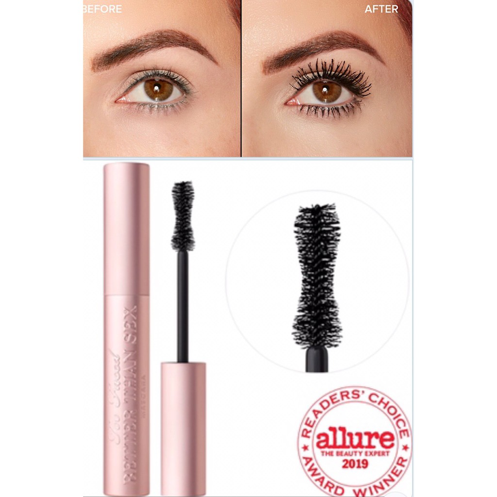 Chuốt mi Mascara Toofaced 3,9g giúp dày, cong mi | BigBuy360 - bigbuy360.vn