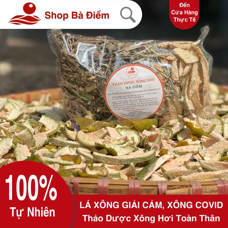 Lá Xông Giải Cảm - Gói Xông Hơi Tăng Sức Đề Kháng | Thảo Dược Xông Hơi Toàn Thân - Shpp Bà Điểm