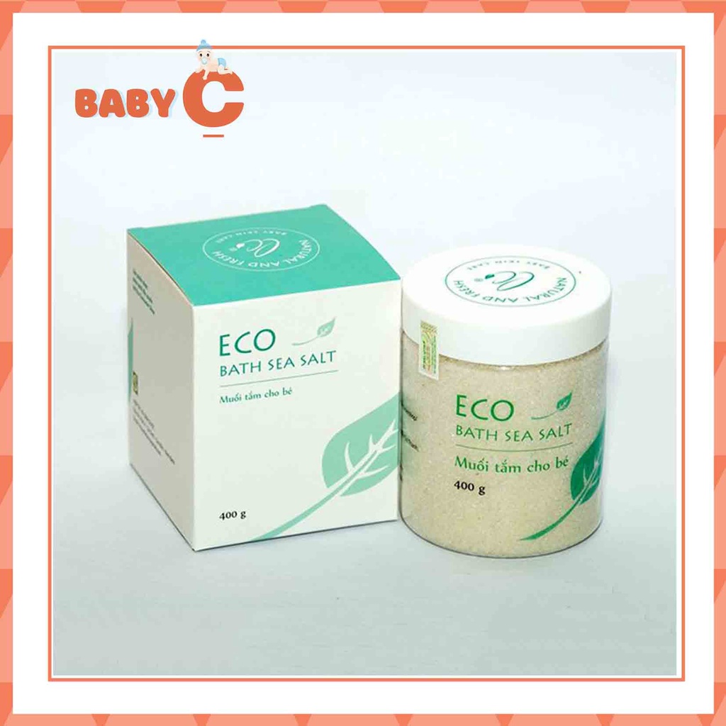 Muối tắm thảo dược cho bé Eco 400g 100% tự nhiên an toàn cho bé-BaByC