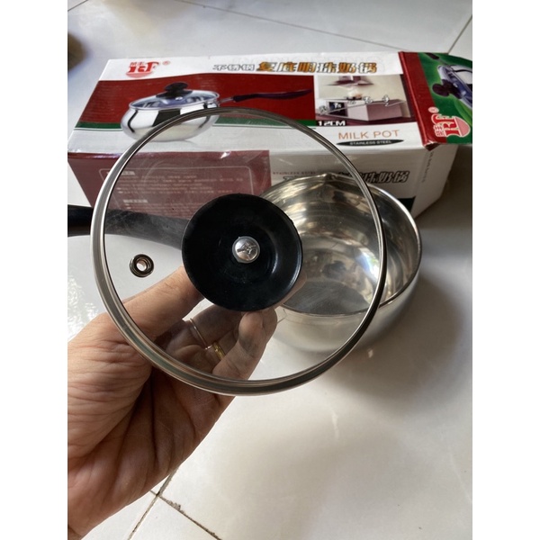 Nồi quấy bột inox cao cấp cho bé 14cm