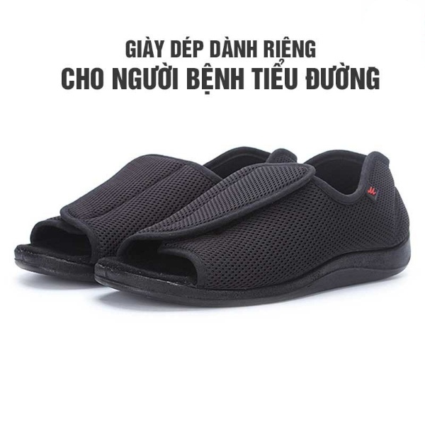 Giày Vải Đi Trong Nhà Hoặc Dành Cho Người Bệnh Tiểu Đường Detaunisex Mã TIDU