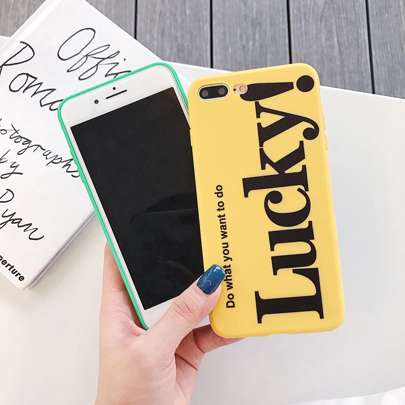 Ốp điện thoại TPU in chữ xinh xắn cho Iphone 6 6s 6plus 6splus 7 8 7plus 8plus X XS XR XS Max | BigBuy360 - bigbuy360.vn