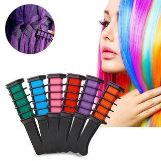 Bộ lược phấn nhuộm tóc tạm thời 6 màu