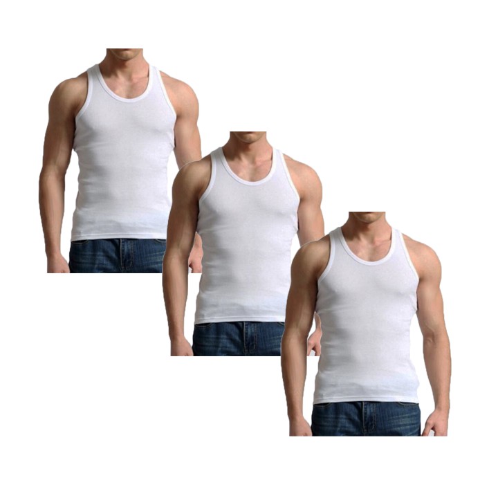 Áo lót nam cotton trắng hanoisimex ba lỗ sát nách thấm hút mồ hôi tốt FF04A