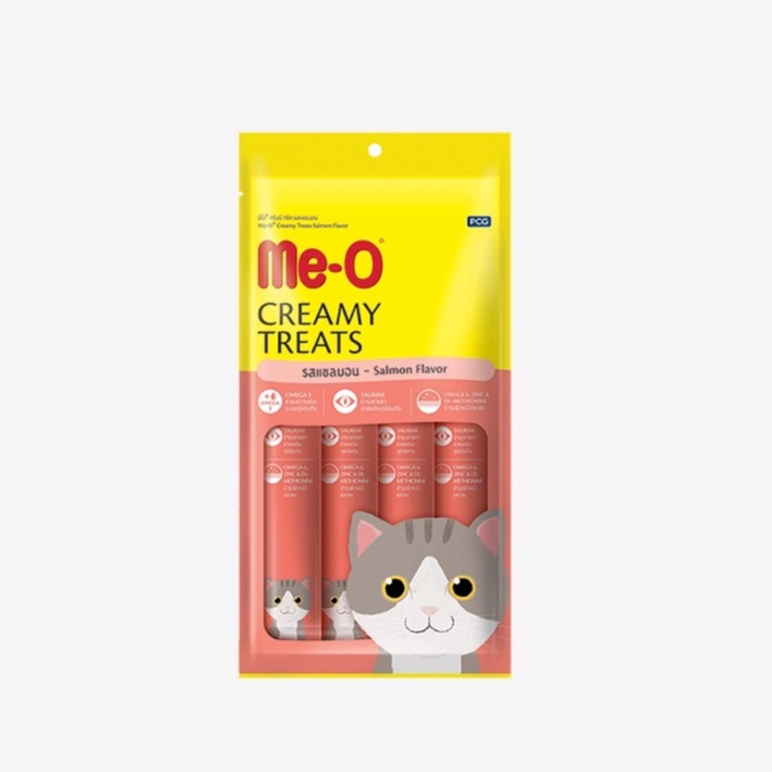 QUE KEM THƯỞNG CHO Mèo Me-O Bánh Thưởng Dạng Kem ME-O CREAMY TREAST 60G