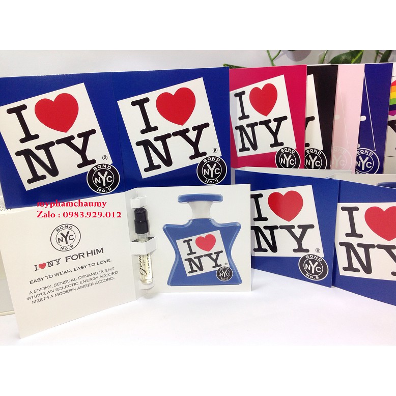 Mẫu thử Nước Hoa Vial Bond No.9 I Love New York for Him