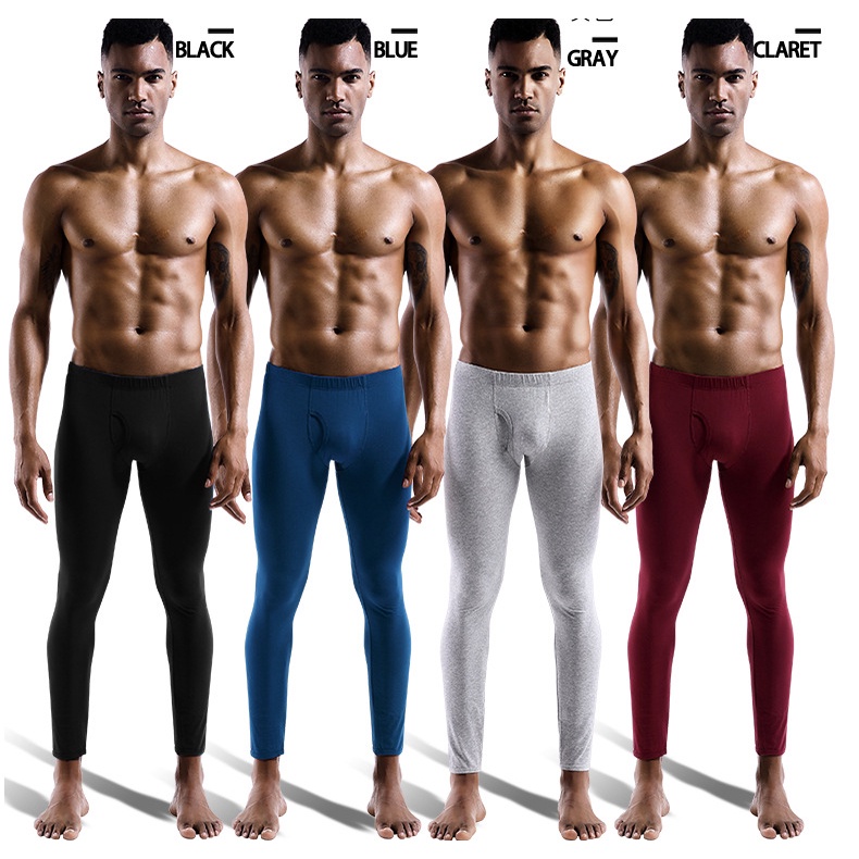 Quần Dài Cotton Màu Trơn Thoáng Khí Thoải Mái Cho Nam 075B