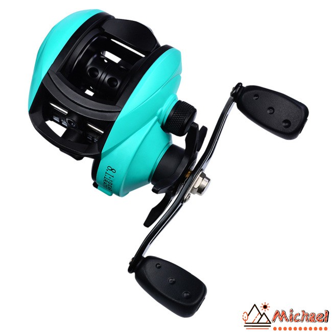 Fishing Reel 8:1:1 High Speed Radio Magnetic Brake Line Low-profile Bait Reel Spool Casting Fishing Reel