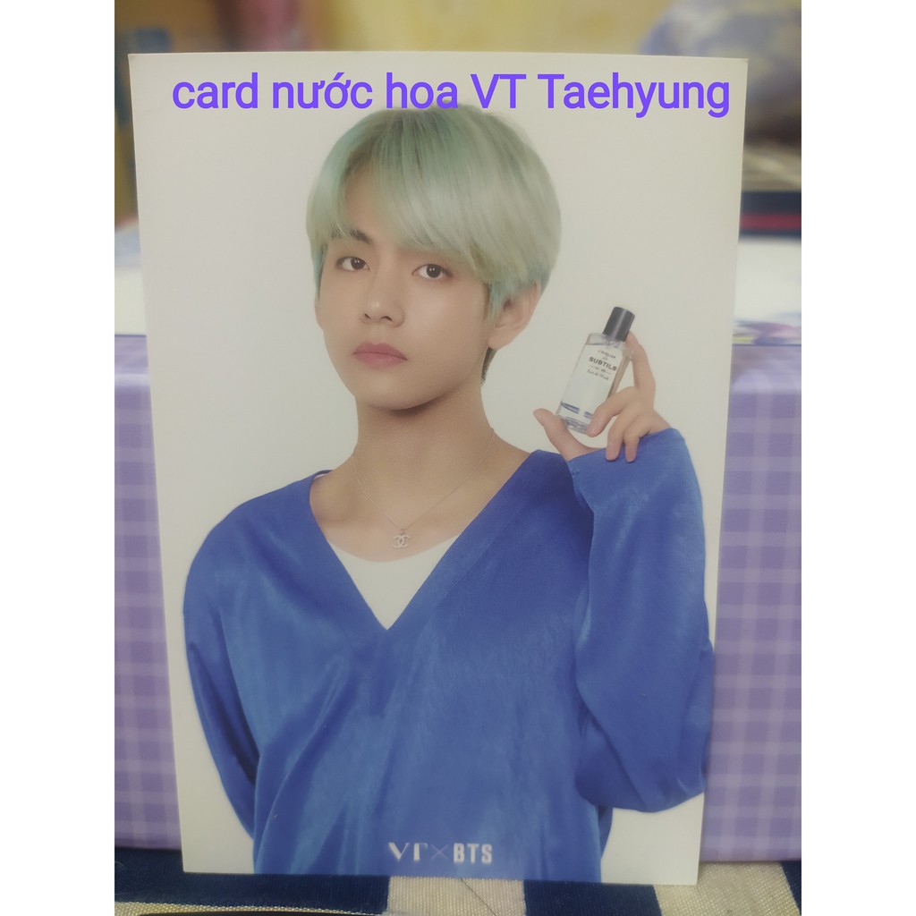 Card nước hoa BTS X VT. Jin, RM, Jungkook. Suga. V. Jimin