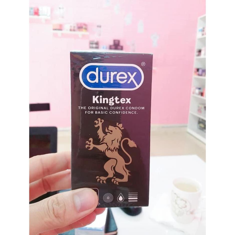 Bao cao su Durex Kingtex Thiết kế tính tế - Thấu hiểu đàn ông hộp 12 chiếc