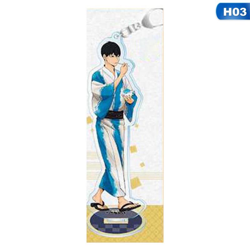 1 giá đỡ mô hình Haikyuu Hinata Kageyama Tsukishima Sugawara bằng Acrylic