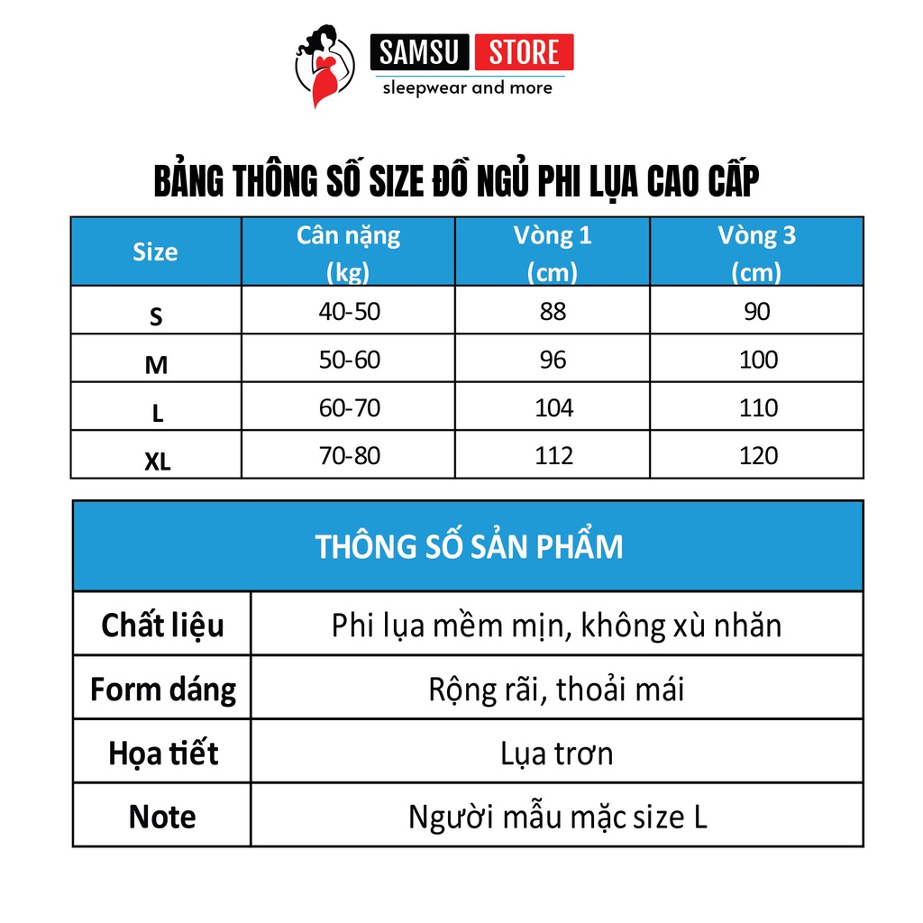 Đồ ngủ cao cấp lụa sexy 2 dây quần dài gợi cảm mặc nhà bigsize SAMSU FX07