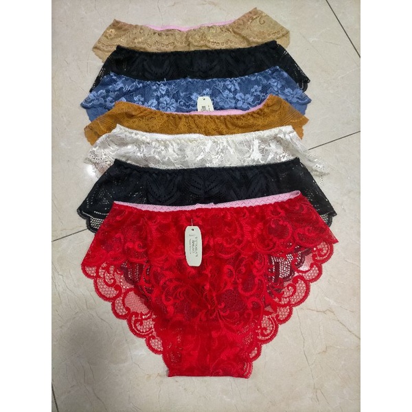 Com bo 10 quần lót phối ren thiết kế họa tiết ren xuyên thấu siêu gợi cảm sexy