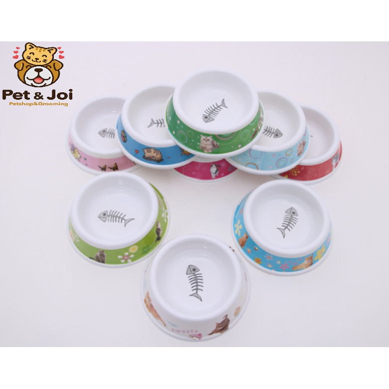 Bát ăn đơn nhỏ nhiều màu cho chó mèo - PET&amp;JOI