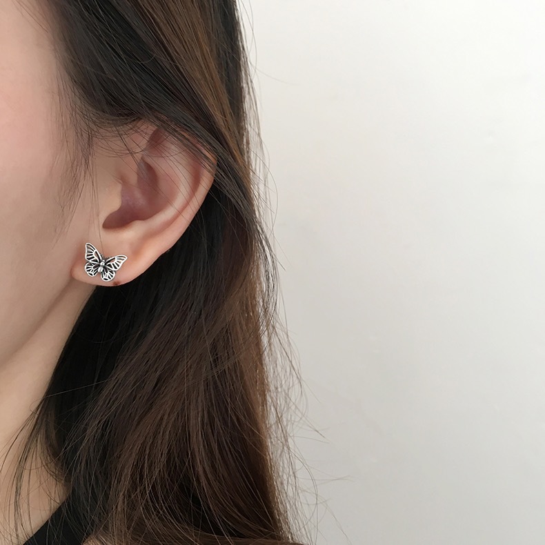 Bông tai hình bướm đơn giản phong cách nhật hàn đơn giản dành cho nữ