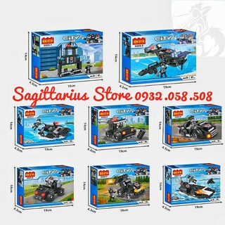 Bộ Xếp Hình Cogo 3025 - 8 in 1 Lắp Ráp Các Phương Tiện Hoặc Kết Hợp Thành Xe Tình Báo Swat ( 732 Mảnh )