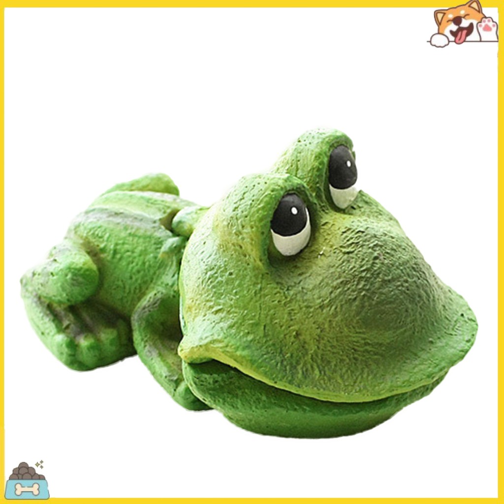 Đá sục khí hình chú ếch đáng yêu trang trí bể cá