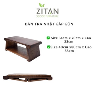 Bàn trà gấp gọn kiểu nhật zitan