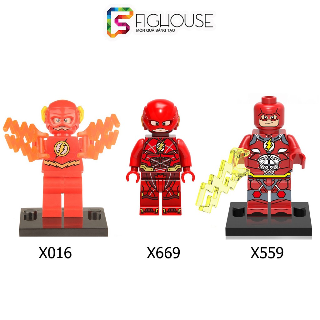 Xếp Hình Minifigures Siêu Anh Hùng Tia Chớp The Flash - Đồ Chơi Lắp Ráp X559 X669 X016 PG257 [B1]