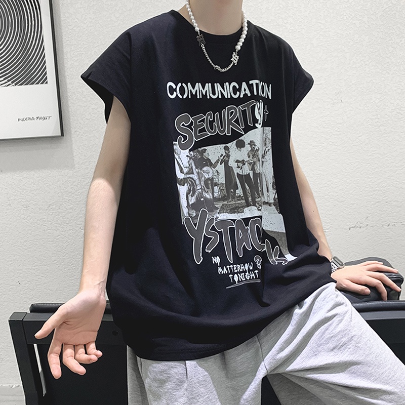 Áo Thun Thể Thao Sát Nách Dáng Rộng Size M-5XL Thời Trang Unisex Phong Cách Hip hop