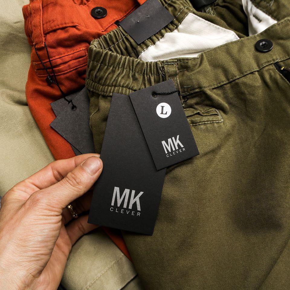Quần Short Kaki MK Nam Nữ Chất Mềm Mịn Co Giãn Full Tem Mạc