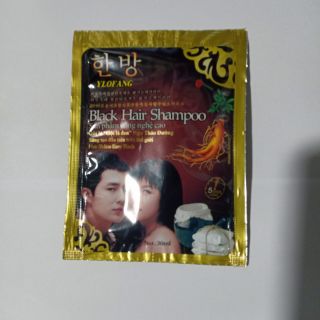 Bán Sỉ Cả Dây 10 gói gội là đen nhân sâm thảo dược 23ml