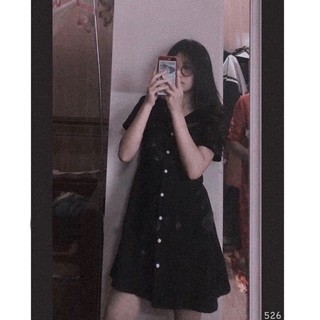 Váy basic cổ V