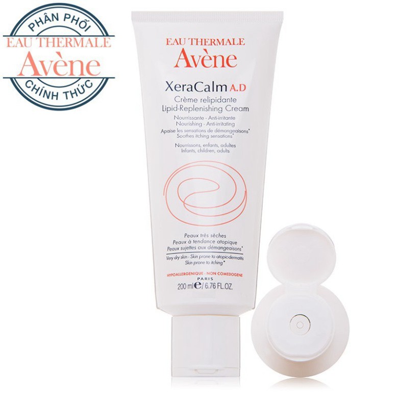 [CHÍNH HÃNG] Kem dưỡng dịu nhẹ cho da chàm Avene Xera Calm A.D Cream 200ml