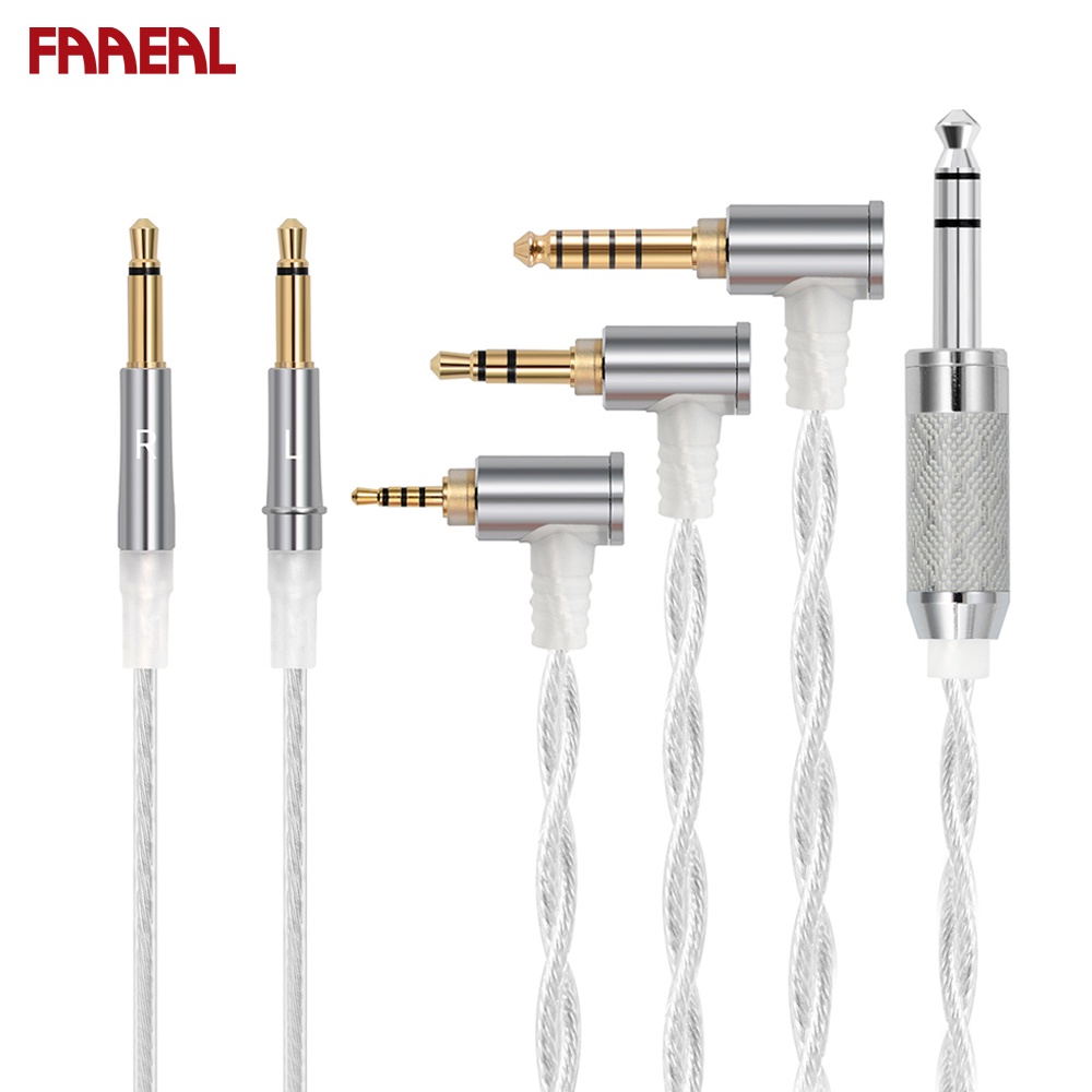 Cáp âm thanh Faaeal thay thế cho tai nghe Hifiman Sundara 3.5mm/ 2.5mm/ 4.4mm/ 6.35mm đến 3.5mm