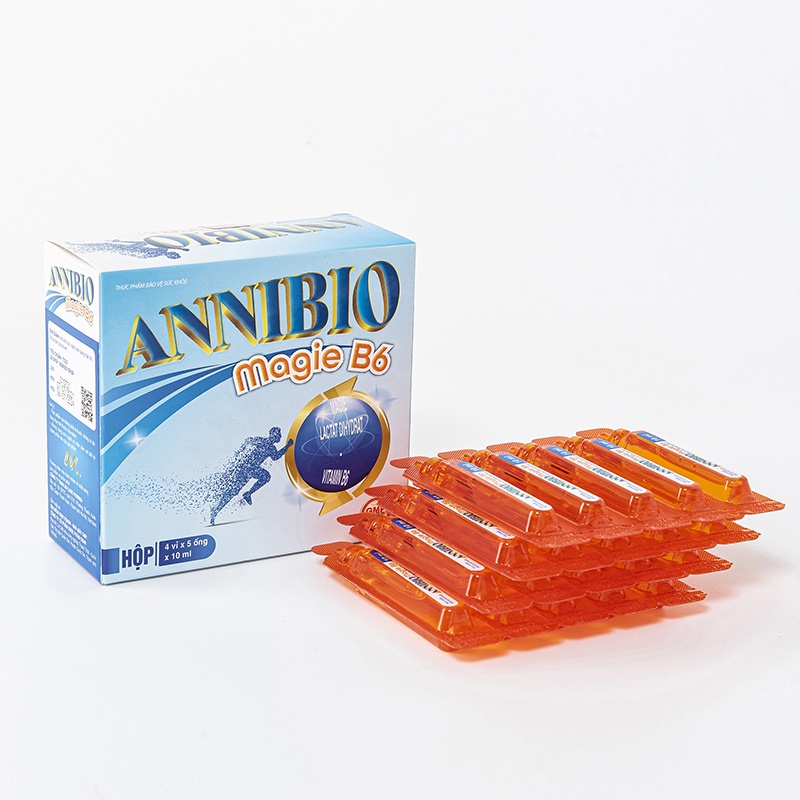 Annibio Magie B6 - Bổ sung vitamin B6, Magie - Hỗ trợ giảm đau dây thần kinh ngoại biên, suy nhược t