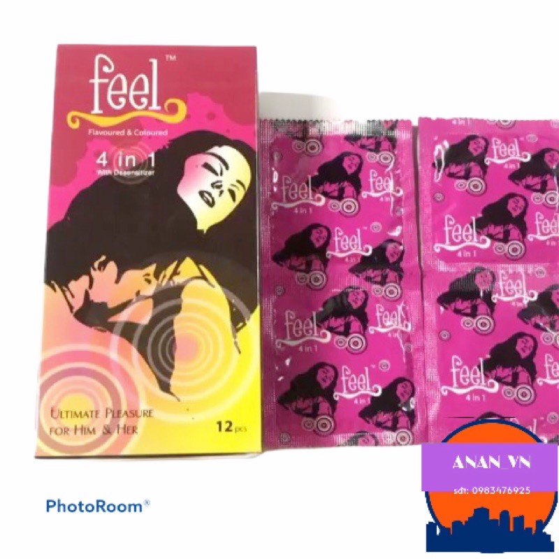 BAO CAO SU FEEL 4 IN 1 @freeship@ kéo dài thời gian quan hệ, hương dâu, gai tạo cảm xúc