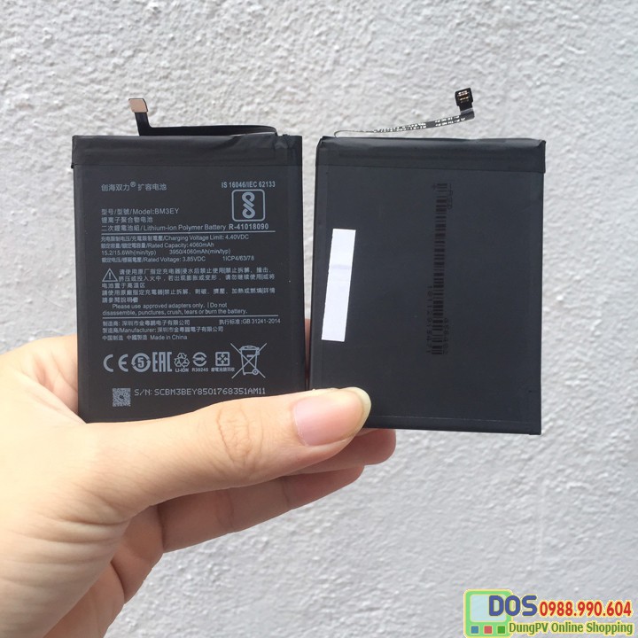 Thay pin dung lượng cao xiaomi mi8 bm3ey 4000 mah, pin mi8