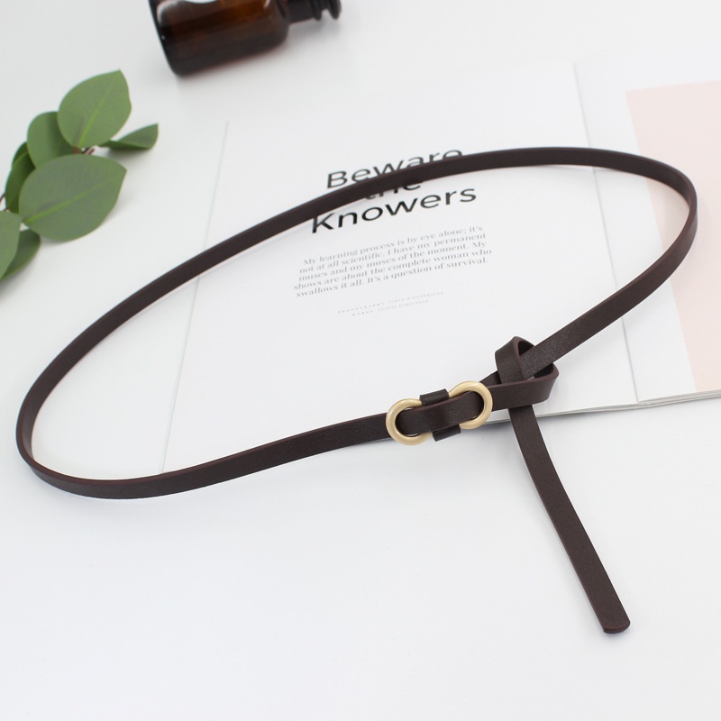 Thắt lưng da bản nhỏ khóa đồng đẹp TTL 187