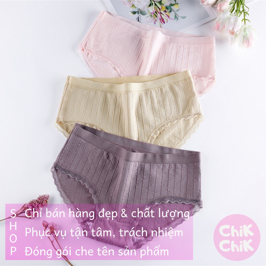 Quần lót nữ Cotton tăm thông hơi thoáng khí - ChikChik QL022 | BigBuy360 - bigbuy360.vn