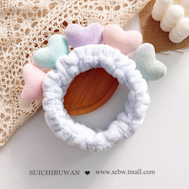 Băng đô cài tóc rửa mặt thiết kế đơn giản dễ thương phong cách Hàn Quốc cho nữ