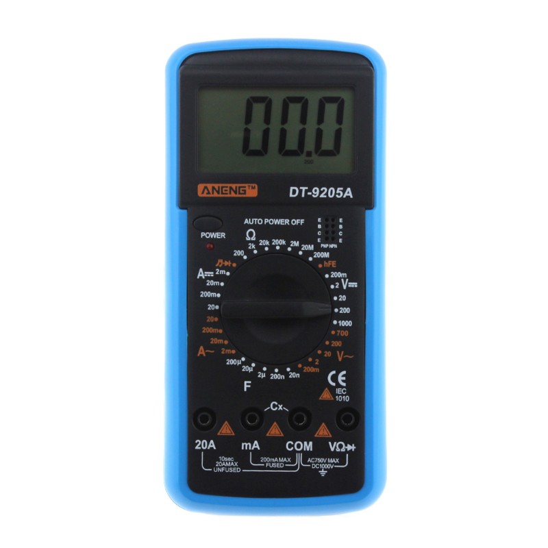 Đồng hồ vạn năng kế dt-9205a có màn hình hiển thị