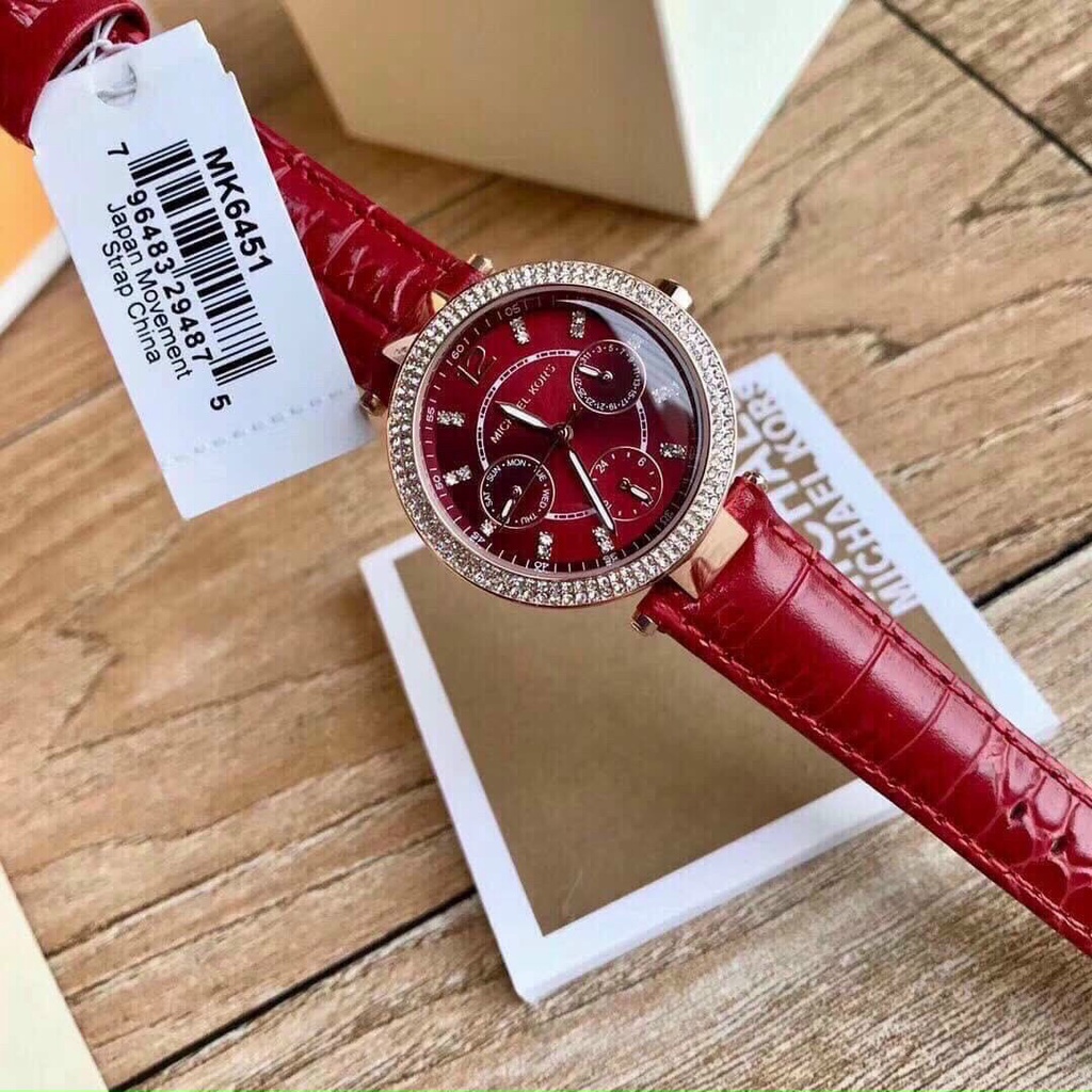 Đồng hồ nữ cao cấp Michael Kors Parker Mini Watch MK6451-Auth-Luxurydiamondwatch