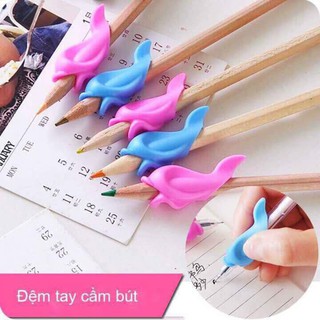 Đệm tay cầm bút ⚡ RẺ VÔ ĐỊCH ⚡ Combo 10 miếng đệm tay cầm bút hình cá hỗ trợ bé viết chuẩn kỹ năng