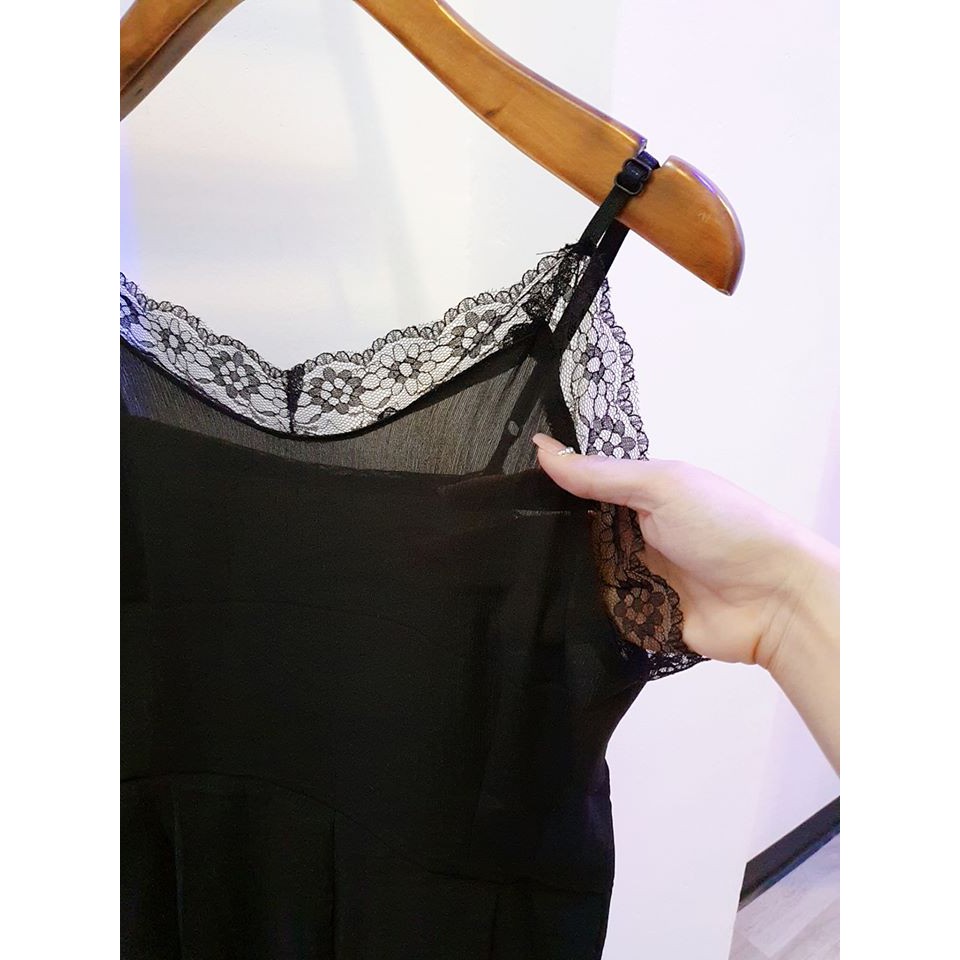 Jumpsuit suông ren Thái chất cực đẹp (có cận vải)